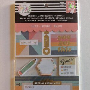 NWT Teacher Back to School 327pcs Happy Planner Sticker Multi Pack Stickers NEW